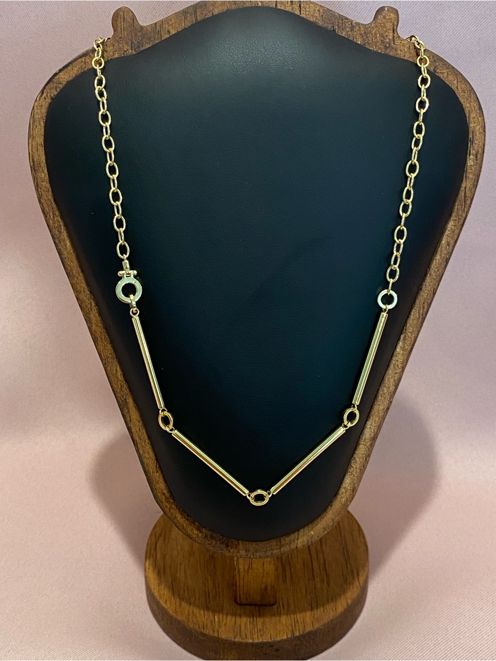 Gorjana Gold Bar Charm Necklace